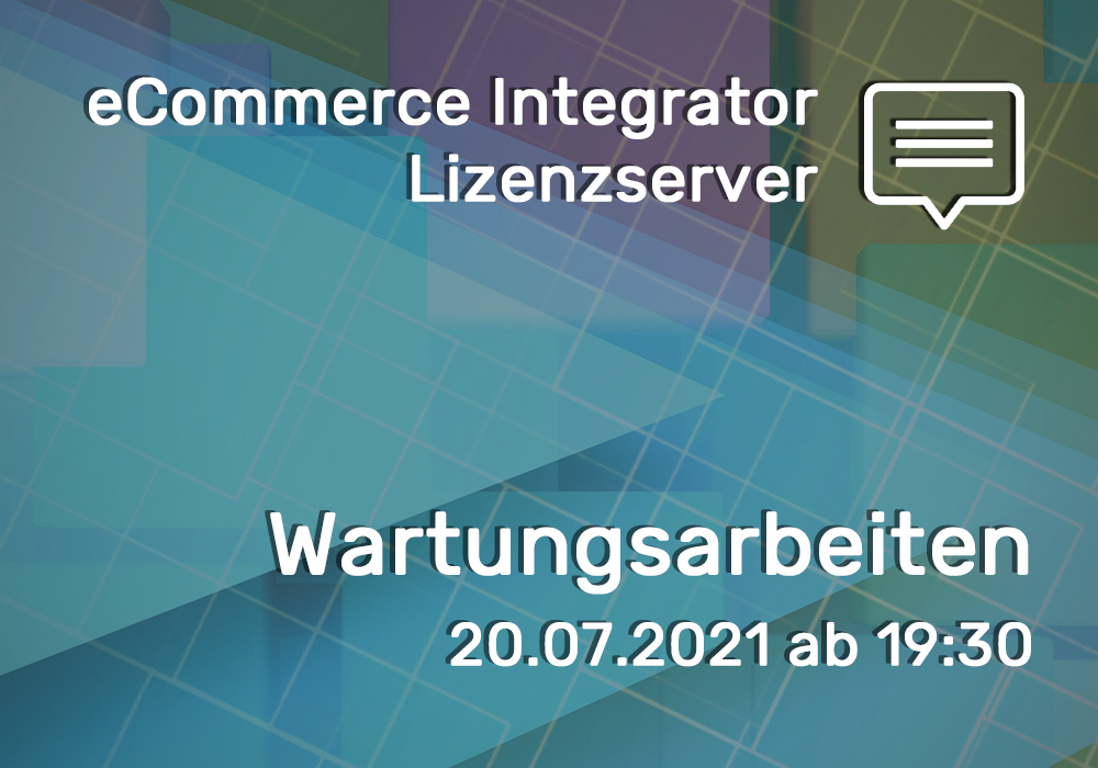 Wartung am Lizenzserver am 20.07.2021